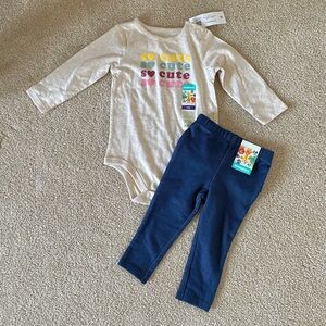 Garanimals 2 Piece Bodysuit Pants Set